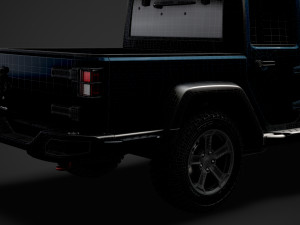 jeep gladiator rubicon recon jk 2018 3D Model