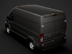 ram promaster cargo 1500 hr 136wb 2020 3Dモデル