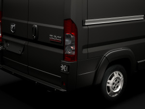 ram promaster cargo 1500 hr 136wb 2020 3Dモデル