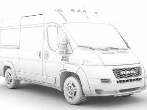 ram promaster cargo 1500 hr 136wb 2020 3D Model