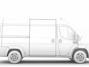 ram promaster cargo 1500 hr 136wb 2020 3D Model