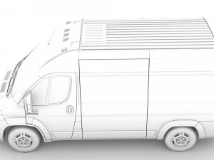 ram promaster cargo 1500 hr 136wb 2020 3D Model
