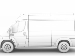 ram promaster cargo 1500 hr 136wb 2020 3Dモデル