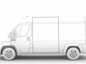 ram promaster cargo 1500 hr 136wb 2020 3D Model