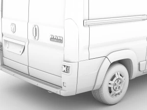 ram promaster cargo 1500 hr 136wb 2020 3D Model