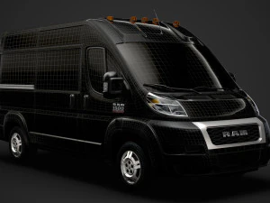 ram promaster cargo 1500 hr 136wb 2020 3D Model