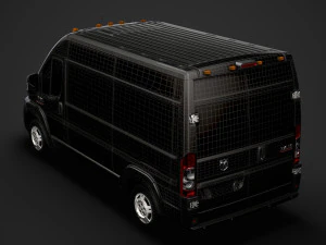 ram promaster cargo 1500 hr 136wb 2020 3D Model