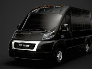 ram promaster cargo 1500 hr 136wb 2020 3D Model