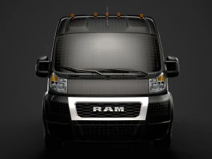 ram promaster cargo 1500 hr 136wb 2020 3D Model