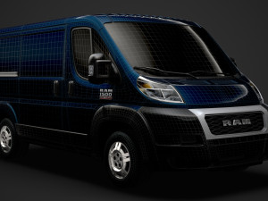 ram promaster cargo 1500 lr 118wb 2020 3D 모델