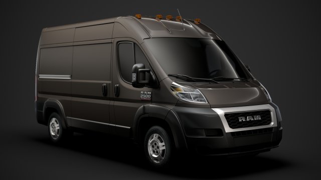 ram promaster cargo 2500 hr 136wb 2020 3D Model .c4d .max .obj .3ds .fbx .stl .blend 