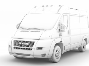 ram promaster cargo 2500 hr 136wb 2020 3D Model