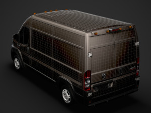 ram promaster cargo 2500 hr 136wb 2020 3D Model
