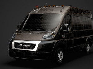 ram promaster cargo 2500 hr 136wb 2020 3D Model