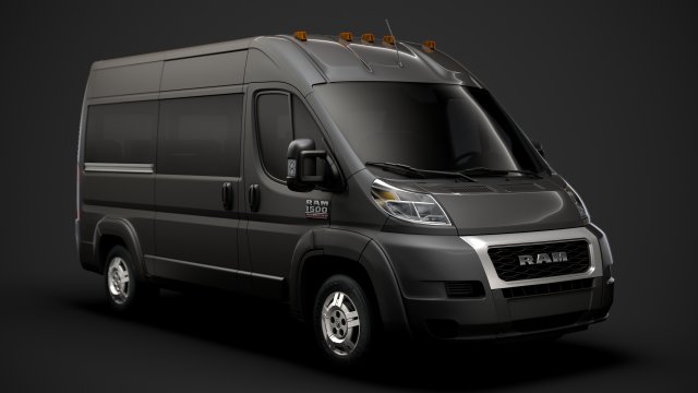 ram promaster window van 1500 hr 136wb 2020 3D 모델 .c4d .max .obj .3ds .fbx .stl .blend 