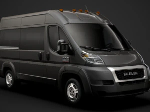 ram promaster janela van 1500 hr 136wb 2020 Modelo 3D