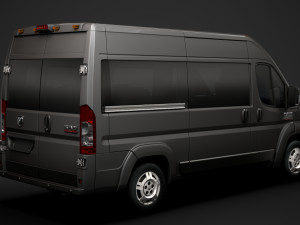 ram promaster window van 1500 hr 136wb 2020 3D 모델