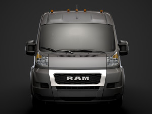ram promaster window van 1500 hr 136wb 2020 3D 모델