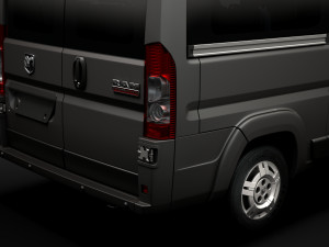 ram promaster window van 1500 hr 136wb 2020 3D 모델