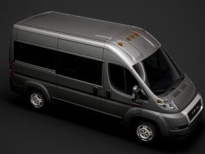 ram promaster window van 1500 hr 136wb 2020 3D 모델