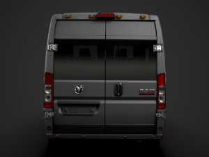 ram promaster window van 1500 hr 136wb 2020 3D 모델