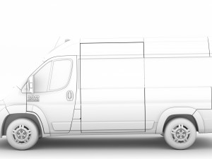 ram promaster window van 1500 hr 136wb 2020 3D 모델