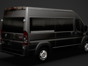 ram promaster window van 1500 hr 136wb 2020 3D 모델