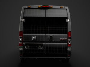 ram promaster window van 1500 hr 136wb 2020 3D 모델
