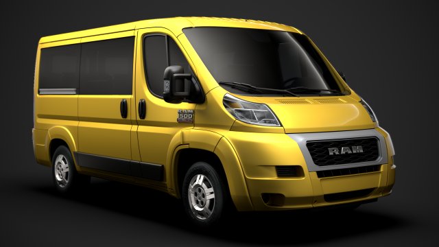 ram promaster window van 1500 lr 118wb 2020 Modèle 3D .c4d .max .obj .3ds .fbx .stl .blend 