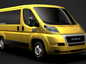 ram promaster janela van 1500 lr 118wb 2020 Modelo 3D