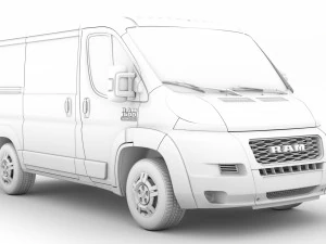 ram promaster window van 1500 lr 118wb 2020 3D Model