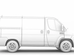 ram promaster window van 1500 lr 118wb 2020 3D Model