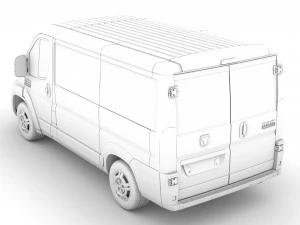 ram promaster window van 1500 lr 118wb 2020 3D Model