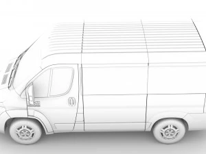 ram promaster window van 1500 lr 118wb 2020 3D Model