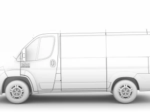 ram promaster window van 1500 lr 118wb 2020 3D Model