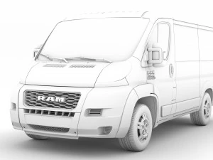 ram promaster window van 1500 lr 118wb 2020 3D Model