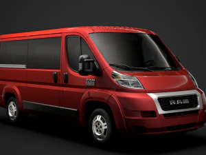 Ram Promaster оконный фургон 1500 лр 136wb 2020 г. 3D Модель