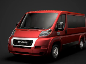 ram promaster window van 1500 lr 136wb 2020 3D Model