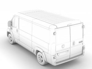 ram promaster window van 1500 lr 136wb 2020 3D Модель