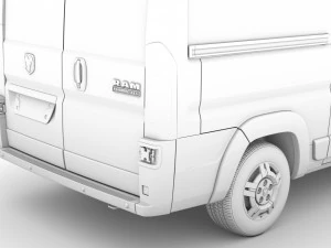 ram promaster window van 1500 lr 136wb 2020 3D Model