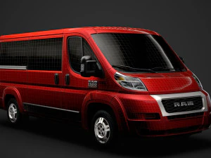 ram promaster window van 1500 lr 136wb 2020 3D Model