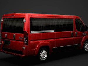 ram promaster window van 1500 lr 136wb 2020 3D Model