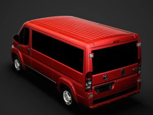 ram promaster window van 1500 lr 136wb 2020 3D Model