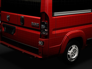 ram promaster window van 1500 lr 136wb 2020 3D Модель
