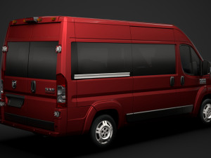 ram promaster window van 2500 hr 136wb 2020 Model 3D