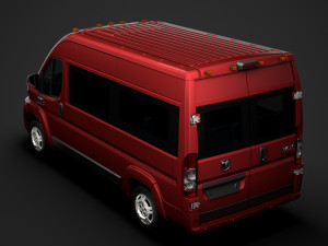 ram promaster window van 2500 hr 136wb 2020 Model 3D