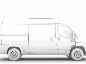 ram promaster window van 2500 hr 136wb 2020 Model 3D