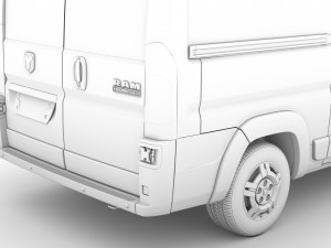 ram promaster window van 2500 hr 136wb 2020 Model 3D