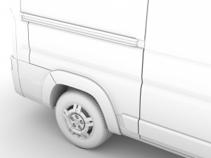 ram promaster window van 2500 hr 136wb 2020 Model 3D