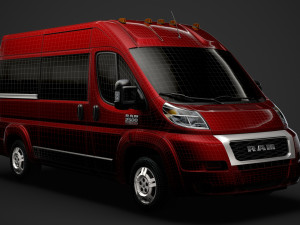 ram promaster window van 2500 hr 136wb 2020 Model 3D